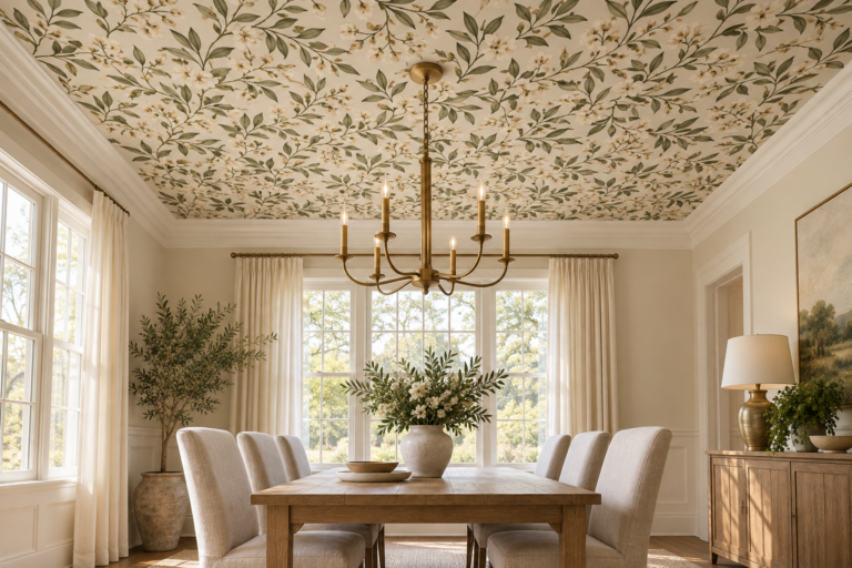 The Fifth Wall Guide to Decorating Your Ceiling with Wallpaper